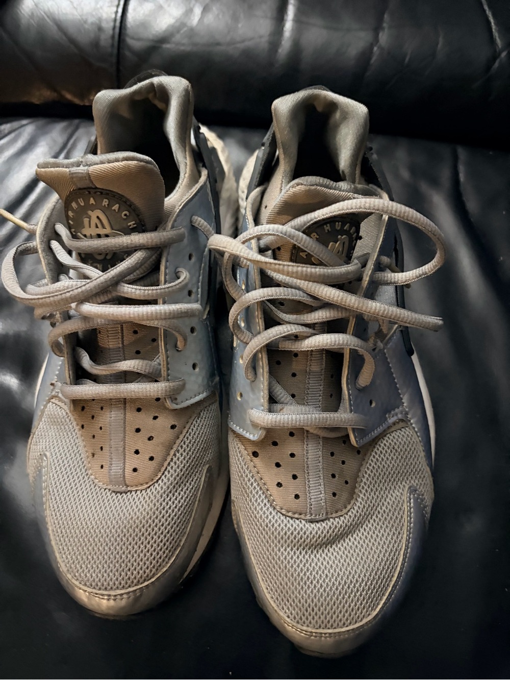 Nike Grey Air Huarache Athletic Sneakers